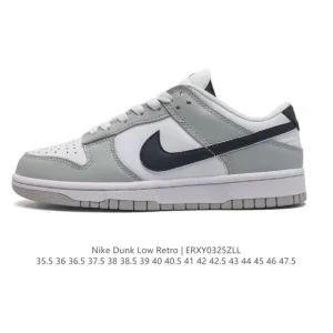 Nike SB Dunk Low DV0831-105 White Black Skateboarding Shoes