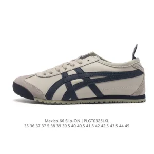 ASICS Onitsuka Tiger Mexico 66 Classic Vintage Leather Sneakers