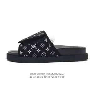 Louis Vuitton Men's and Women's Slippers - Classic Monogram Beach Sandals