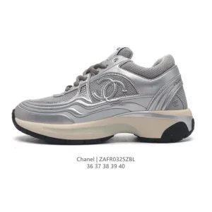Chanel Women's 2023 Luxury Sneakers Dad Shoes Lightweight Comfort