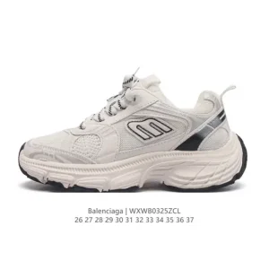 Balenciaga Kids Shoes - Paris Sneaker Low-Top Lace-Up Platform Sneakers for Boys and Girls