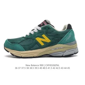 New Balance 990v3 Grey Suede Running Shoes