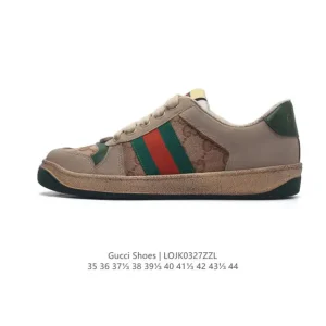 Gucci Screener Old Vintage Leather Sneakers