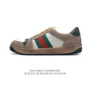 Gucci Screener Old Vintage Leather Sneakers