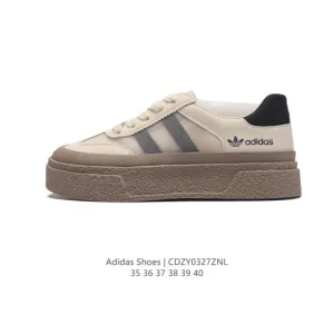 Adidas Women's Low-Top Casual Sneakers - Classic Thick Sole Platform Shoes