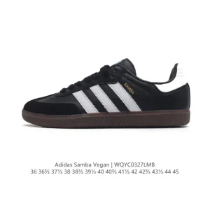 Adidas Samba Vegan Unisex Classic Retro Sneakers with T-Toe Design