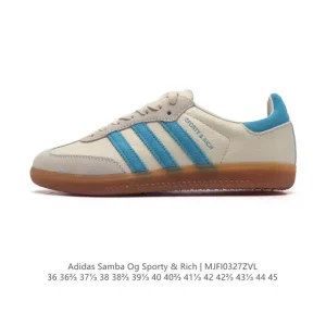 Adidas Sporty & Rich Samba OG Leather Sneakers