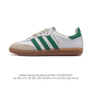 Adidas Samba OG Sporty & Rich Collaboration Leather Sneakers