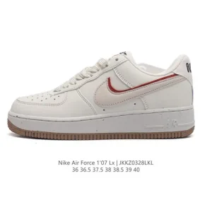 Nike Air Force 1 Low White Leather Casual Sneakers