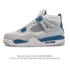 Jordan Air 4 Retro OG White Cement Men's Basketball Shoes