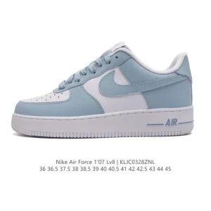 Nike Air Force 1 '07 Low White Leather Sneakers