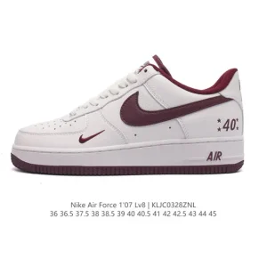 Nike Air Force 1 Low '07 White Leather Sneakers