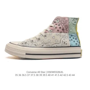 Converse All Star Leather High Top Retro Star Vintage Canvas Shoes