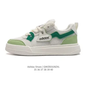 Adidas Originals Low-Top Casual Sneakers for Women - Thick Sole Platform Running Shoes
