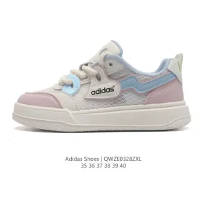 Adidas Originals Low-Top Casual Sneakers for Women - Thick Sole Platform Running Shoes