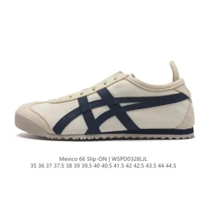 ASICS Onitsuka Tiger Mexico 66 Paraty Slip-On Canvas Shoes