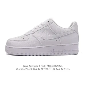 Nike Air Force 1 '07 Low White Leather Sneakers