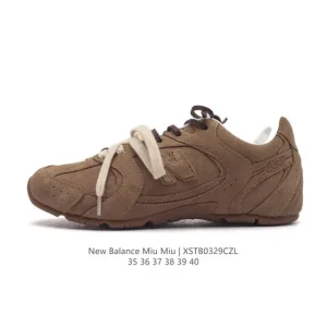 Miu Miu x New Balance 530 Sl Retro Suede Running Shoes Coffee Brown