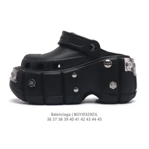 Balenciaga Men's & Women's Platform Chunky Toe Sandals - Summer Beach Walkway Shoes