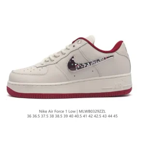 Nike Air Force 1 Low White Leather Sneakers