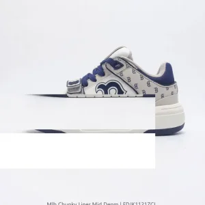 MLB Chunky Liner Mid Retro Street Leather Shoes