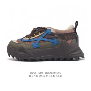 Off-White Odsy-1000 Sneakers Hiking Boots Retro Style Unisex Shoes