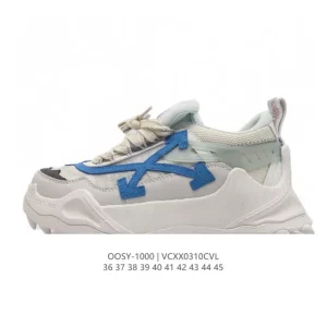 Off-White ODSY 1000 Hiking Boots Vintage Leather Outdoor Sneakers