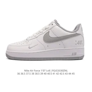 Nike Air Force 1 '07 Low White Leather Sneakers