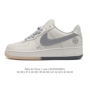 Nike Air Force 1 '07 Low White Leather Sneakers