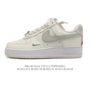 Nike Air Force 1 '07 Low White Leather Sneakers