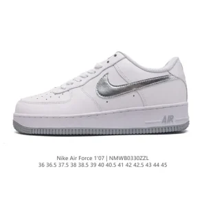 Nike Air Force 1 '07 Low White Leather Sneakers