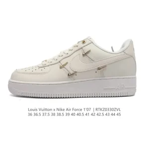 Nike Air Force 1 Low White Leather Sneakers