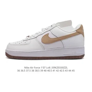 Nike Air Force 1 '07 Low White Leather Sneakers
