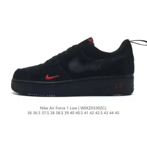 Nike Air Force 1 '07 Low White Leather Sneakers