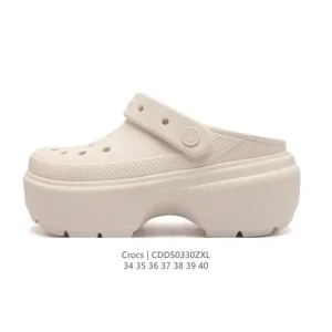 Crocs Women's Platform Sandals Thick Sole Height Increase Summer Beach Shoes