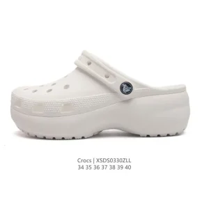 Crocs Women's Platform Slide Sandals for Summer Beach