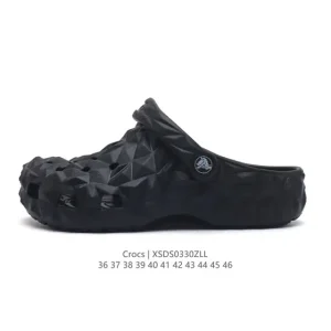 Crocs Unisex Chunky Heel Slide Sandals for Beach and Casual Wear