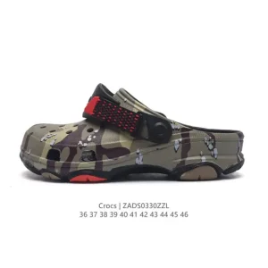 Crocs Unisex Thick Sole Platform Sandals with Toe Cap Design