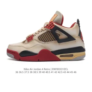 Jordan Air 4 Retro OG White Cement Men's Basketball Shoes