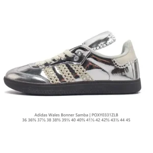 Adidas Samba Classic Silver Metallic by Wales Bonner