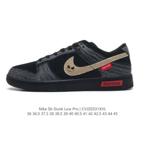Supreme x Nike SB Dunk Low 'Black Grey Ghost' Anniversary Custom