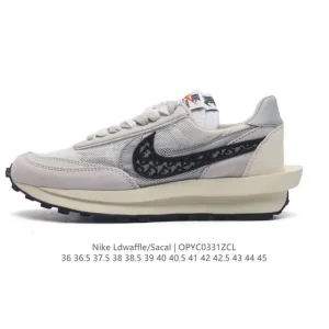 Sacai x Nike LDWaffle Double Swoosh Layered Sole Running Shoes BV0073