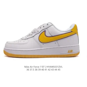 Nike Air Force 1 '07 Low White Leather Sneakers