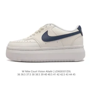 Nike Court Vision Alta Ltr Platform Sneakers - Leather & Synthetic Upper