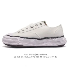 MMY Blakey Dirty Shoes Retro Dissolution Concept Designer Mihara Yasuhiro Original Sole Canvas Low Top Casual Sneakers