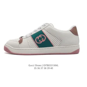 Gucci Rhyton Platform White Leather Women's Sneakers 2024