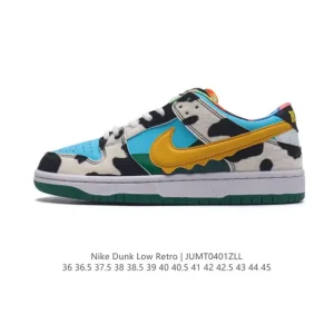 Nike SB Dunk Low Pro Cow Print Skateboarding Shoes