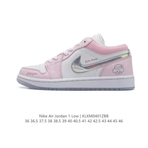 Air Jordan 1 Low Ice Snow Puppy White Pink FQ9112-100