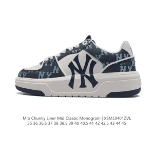 MLB Chunky Liner Mid Retro Streetwear Unisex Sneakers