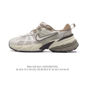 Nike V2K Run Retro Running Shoe - White/Metallic